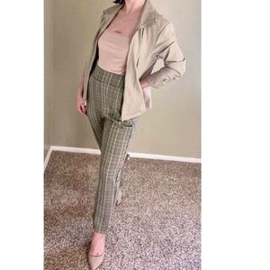 Kenneth Cole Reaction Warm Taupe Leather Jacket | Size: Medium